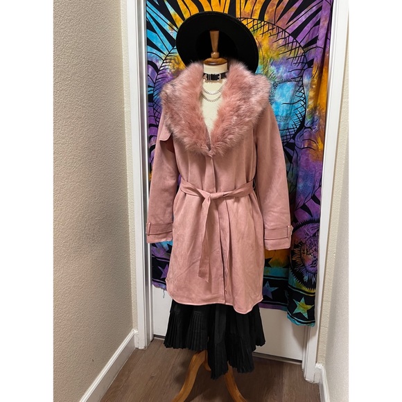 π Lovely fur suede coat - Picture 10 of 11